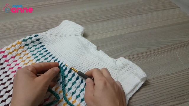 Batik İple Elbise Yapımı 2.Bölüm / Örgü bebek elbise modeli