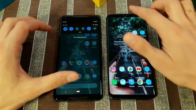 Pixel 2 xl vs Samsung s9+. Часть l (внешний вид, экран, ПО)