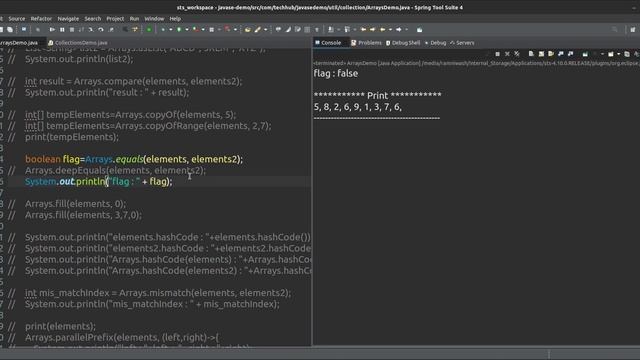Arrays and Collections of Utility Package | Java | TechHub
