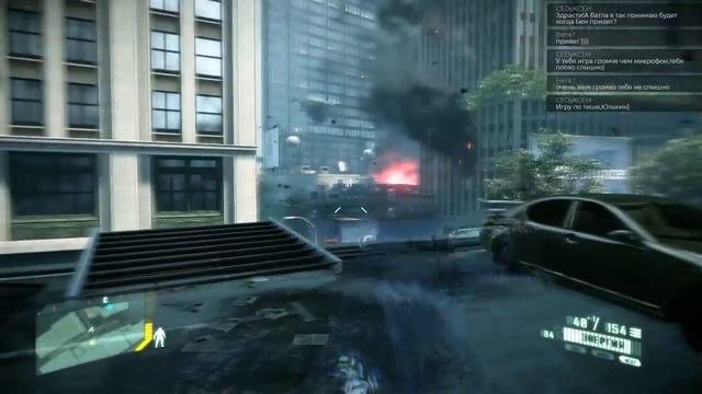 Crysis 2 прохождение, часть 1. Сложность - Воин Будущего. Внезапно от Хуки))))