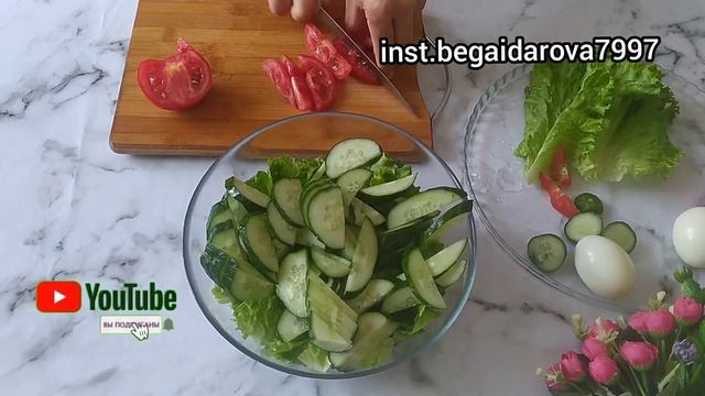 Оңай Дәмді Салат.Салат Майенезбен.Казакша Рецепт.