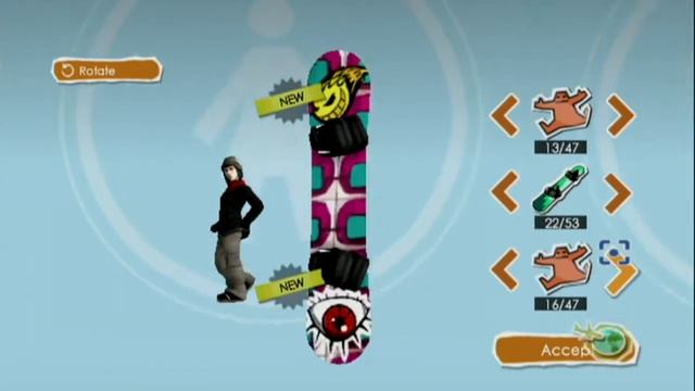 Shaun White Snowboarding: World Stage (Wii) - character customization