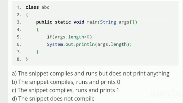 JAVA MCQ Qustions ,java basic ,JAVA Beginners,Find the Answer ,Mind blowing Java Question,Zoho