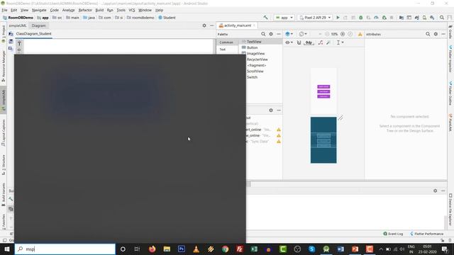 Insert Update Delete in Android Room | Generate Class Diagram android studio |  UML | Part 12