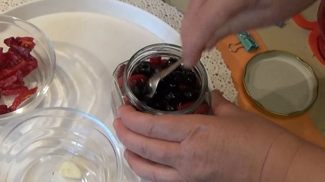 Вяленый перец с маслинами Заготовка на зиму