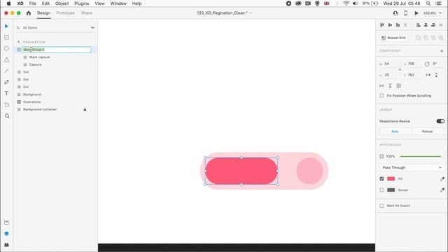 Pagination tutorial - how to animate masks in Adobe XD | UI Design