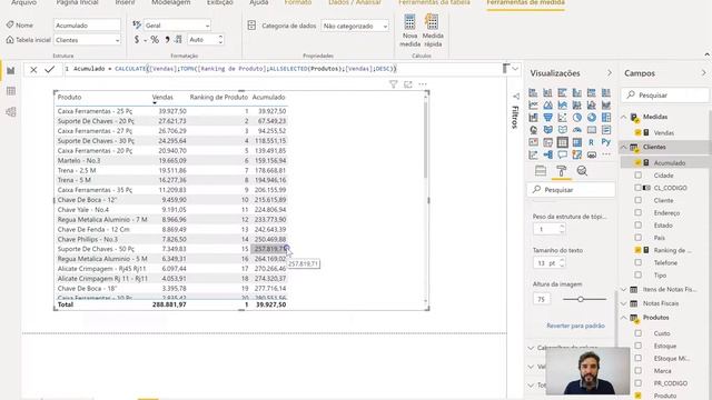 ? Como criar um Gráfico de CURVA ABC (PARETO) no POWER BI