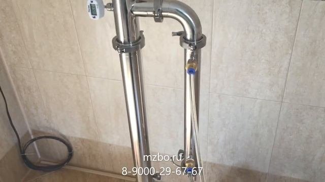 Колонна CoolSteel перегонка браги на колонне CoolSteel Гранд с отбором по пару без Димрота