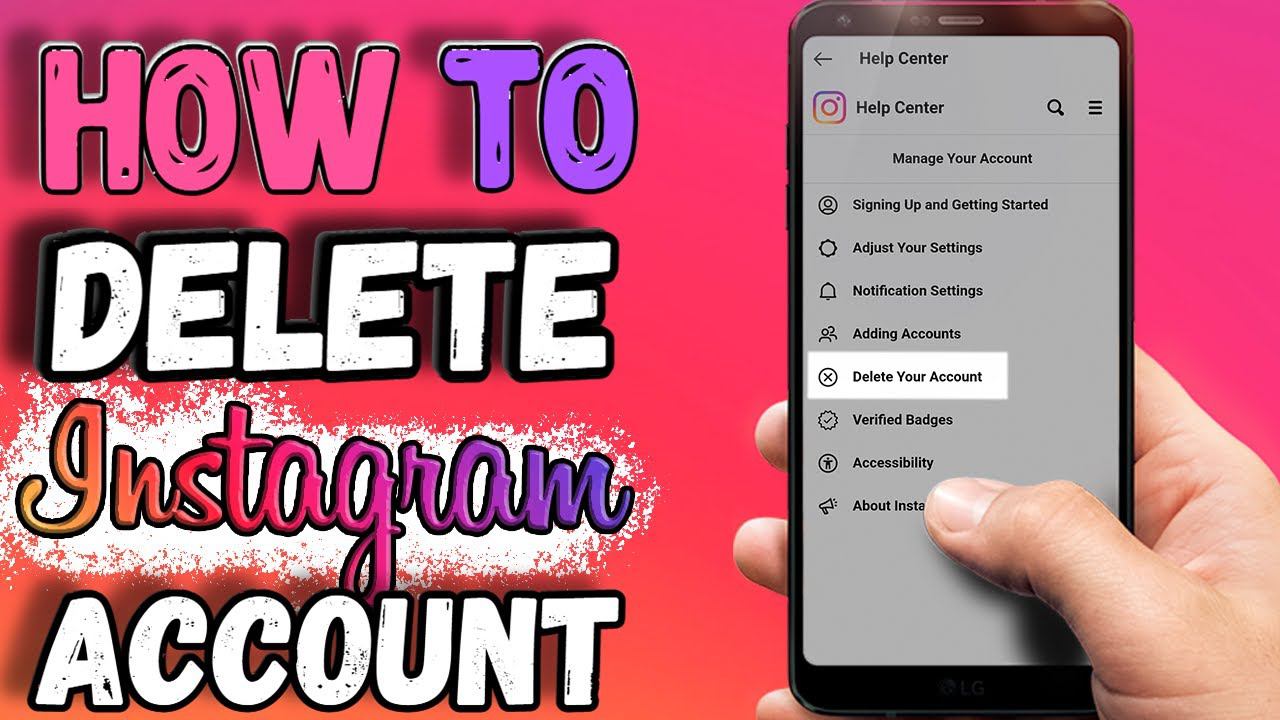 How to delete instagram account permanently