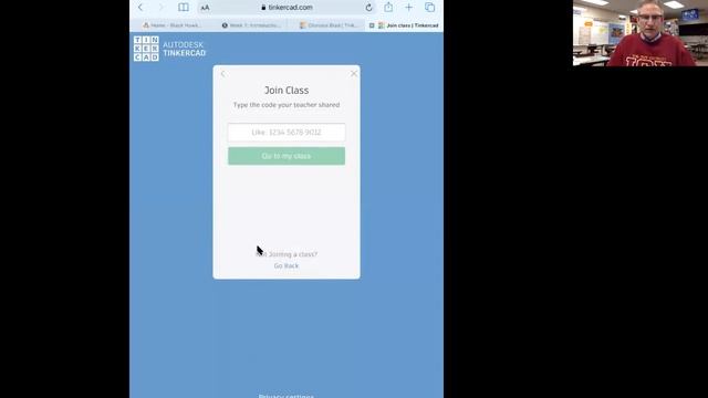 IPAD LOGIN FOR TINKERCAD