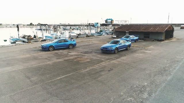 Nissan Skyline GTR R34 V-spec II NUR BAYSIDE BLUE WAVE