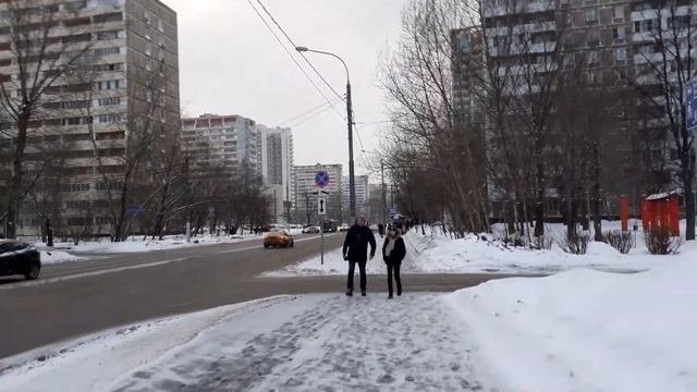 Москва 3604 Саянская улица зима день