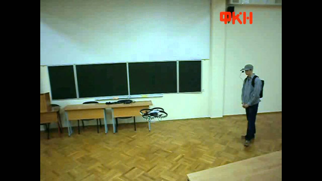 Дрон и окулоинтерфейс