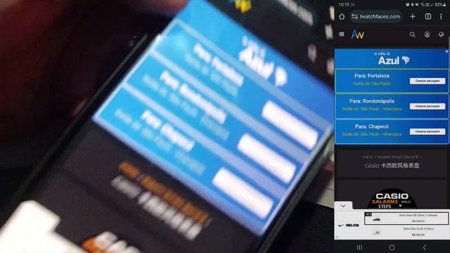 como trocar a watch face da mi band 8? versão global PT-BR