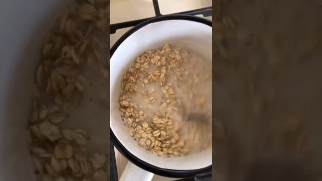 Вкуснейшая овсянка ? на миндальном молоке еда обзор рецепт