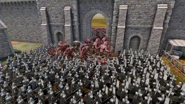 Elves, Gandalf VS The huge army of Sauron - Epic Battle - UEBS2 [4k]