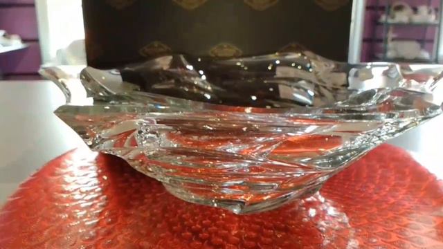 Ваза для фруктов 33 см Aurum Crystal "Фламенко /Без декора" / 128579