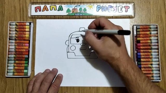 Рисуем Робокар ЭмберНовые серии про робокара ПолиУрок РисованияDraw Robocar Amber Drawing Lesso