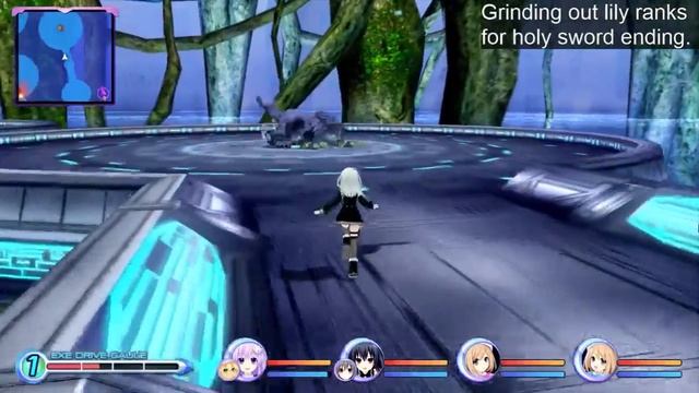 Hyperdimension Neptunia Rebirth 2 Part 17 Lily Rank Grinding