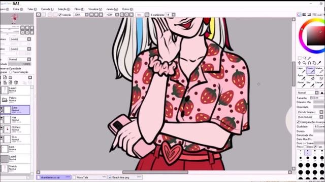 [SPEEDPAINT] Oc + Strawberry Outfit