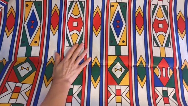 Хлопковая ткань из ЮАР. Digital Wax Print # 1 Tribal print High life