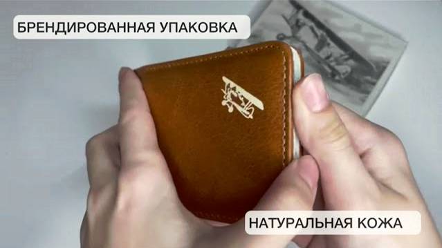 Зажим для денег на магнитах кожаный А-ОК-М Авиатика