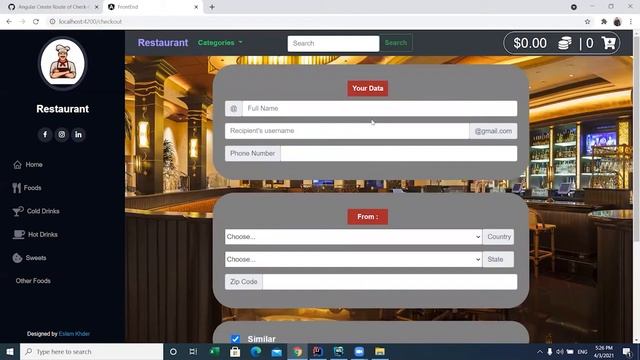 Angular Create Route of Check-Out Component