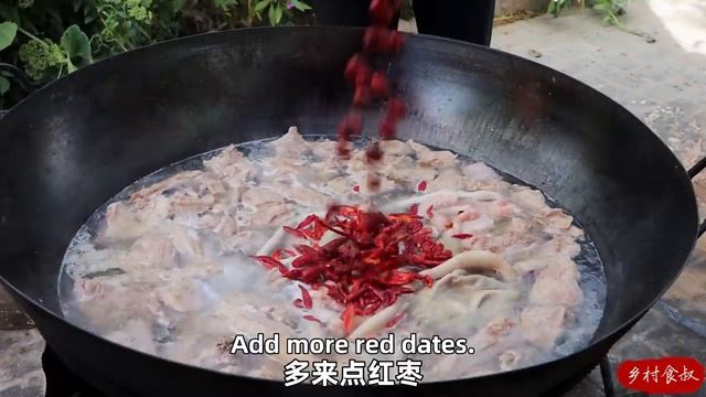 World Best Noodle Recipe With A HUGE LAMB! Braised with Lamb Intestines! | Uncle Rural Gourmet