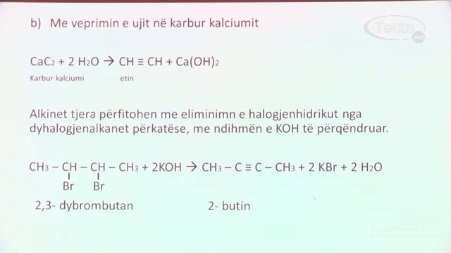 Kimi viti i tretë - Alkinet  si hidrokarbure aciklike te pangopura