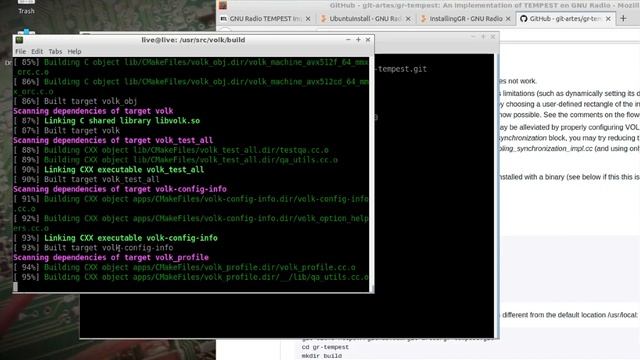 DragonOS LTS Eavesdropping with gr-tempest on electronic equipment emissions (examples, RTL-SDR)
