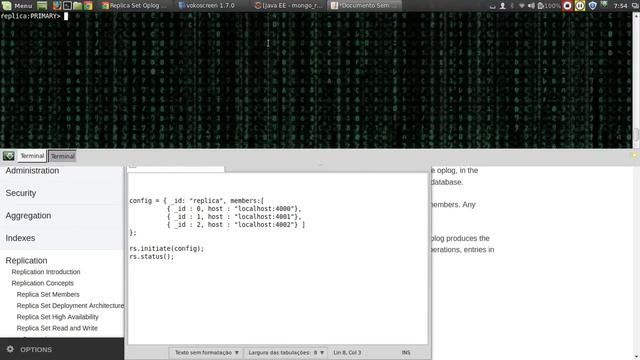 Alta disponibilidade em MongoDB com ReplicaSet