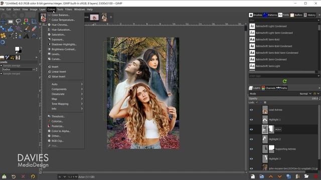 Create A Movie Poster With Multiple Characters In GIMP