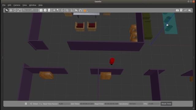 Sending the robot to pre-saved locations in an office using the web UI