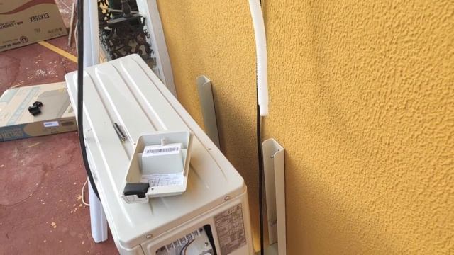 Instalación eléctrica del aire acondicionado.✅ Conexión Sencilla✅ corriente en la unidad exterior