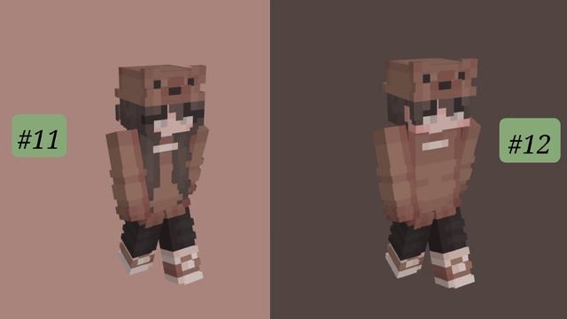 aesthetic minecraft matching skin with download link | Ja's vlog