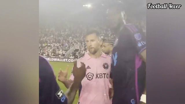 Harrison Afful and Lionel Messi exchange shirts after inter miami match Vs Charlotte FC 🤝❤️