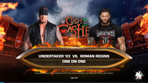 WWE 2K24 Undertaker VS Roman Reigns