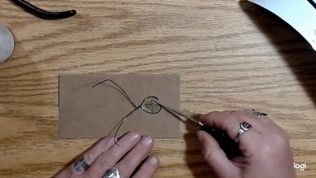 Botanical Specimen Charms made with UV Resin and Wire