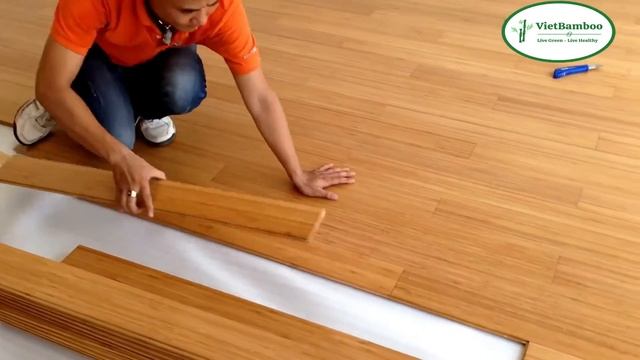 Thi Công Ván Sàn Tre Ép Nghiêng tại Villa FLC Halong | Quảng Ninh