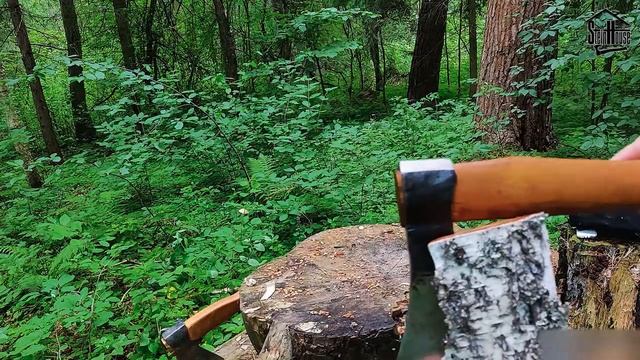 Кованый топор в стиле Викингов - обзор, тест