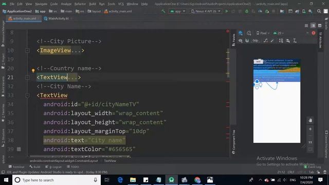 9 3 ui ConstraintLayout example1