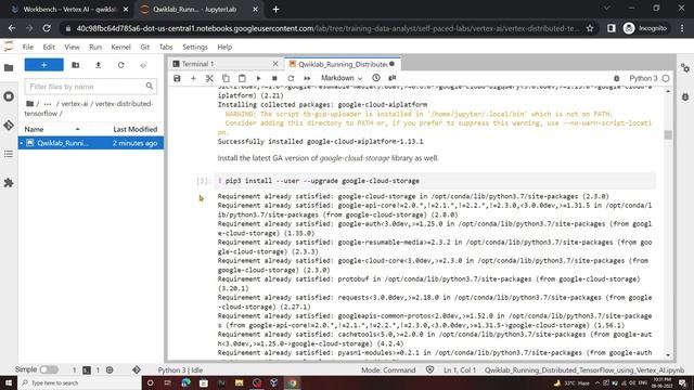 Running Distributed TensorFlow using Vertex AI || [GSP971] || Solution