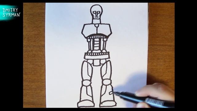 Как нарисовать Робота How to draw a Robot