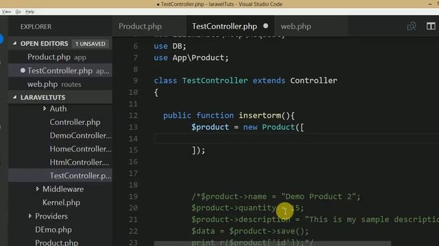 Laravel v5.4 Tutorial for beginners in hindi (Part#16) Complete Concept of Eloquent ORM & Model