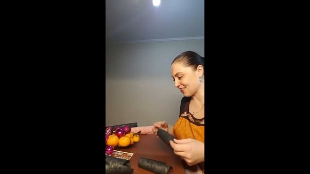 Новогодняя открытка с елочной игрушкой (ускоренное)