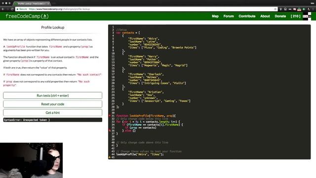 Day 205 - Year of Streaming & Learning to Code #programming #freeCodeCamp #bdx_inc