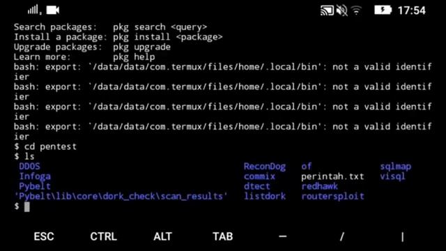 How to get dorks and running sqli vulnerability on pybelt termux no root