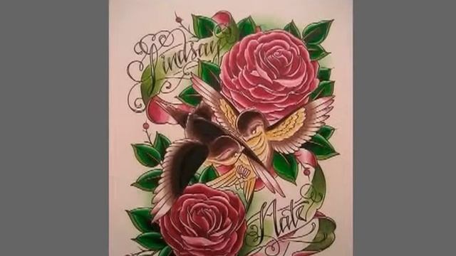 Видео Эскизы татуировок в стиле old school