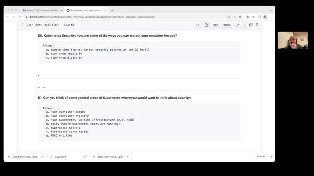 Kubernetes Interview Questions 79-84: Kubectl explain, security, base64, service account container