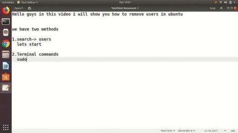 How to remove users in ubuntu , 100% working.